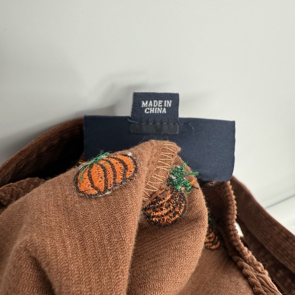 Kiel James Patrick Womens Pumpkin Jumper Corduroy Overall Dress XXL Fall Warm - Picture 7 of 7